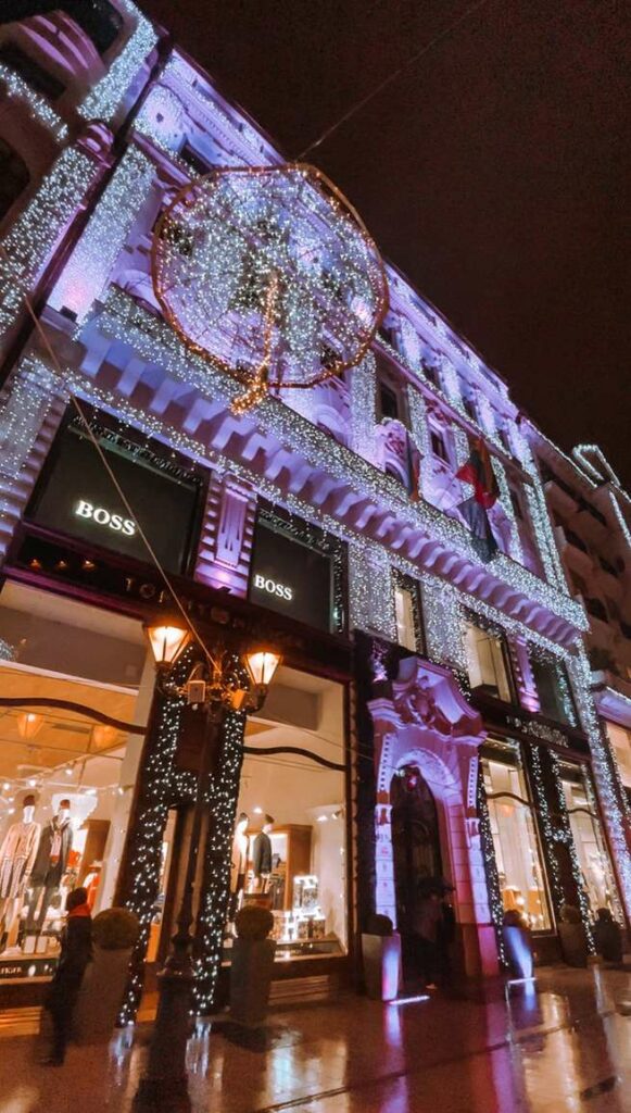 Christmas decoration in Budapest