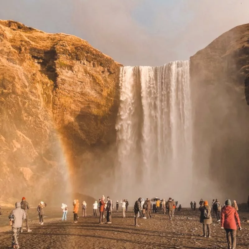 waterfall in Iceland