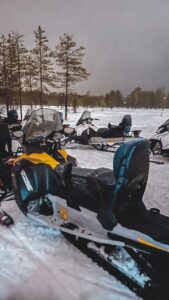 Snowmobile in Rovaniemi