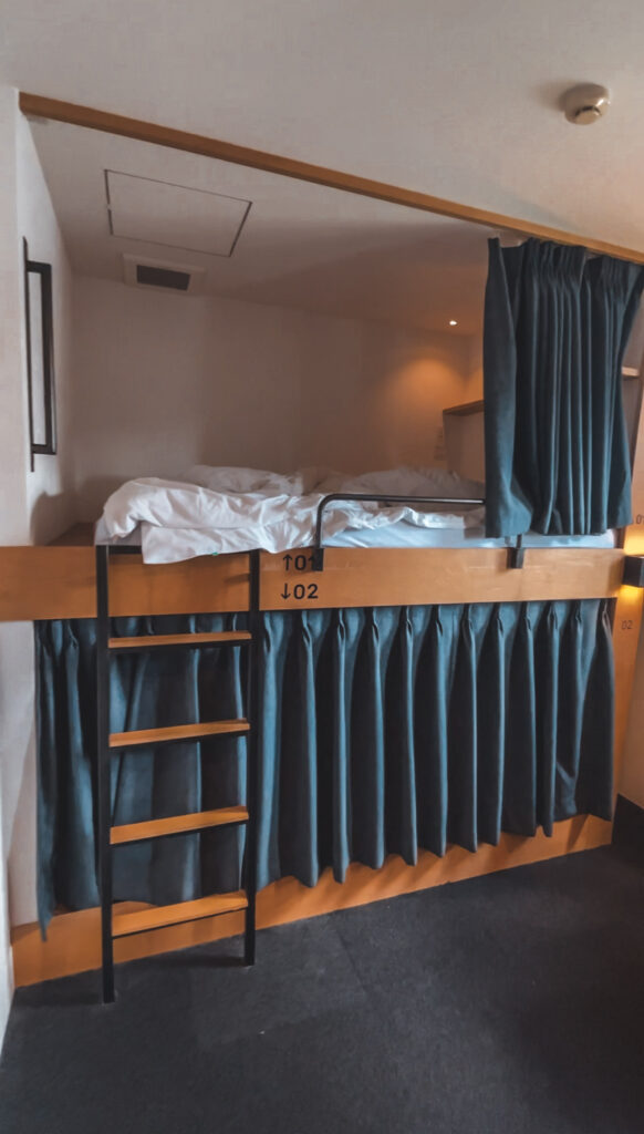 Piece hostel dorm in Kyoto