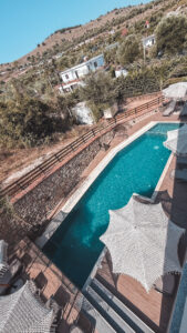 Turquoise beaches and beachfront hotel in Ksamil, Albania